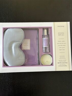Everybeing Evening Rituals Gift Set for Sleep- Mask- Spray- Candle